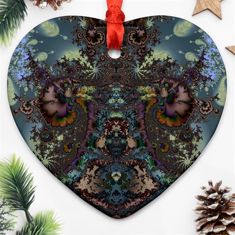 Fractal217 Heart Ornament (Two Sides) from Custom Dropshipper Front