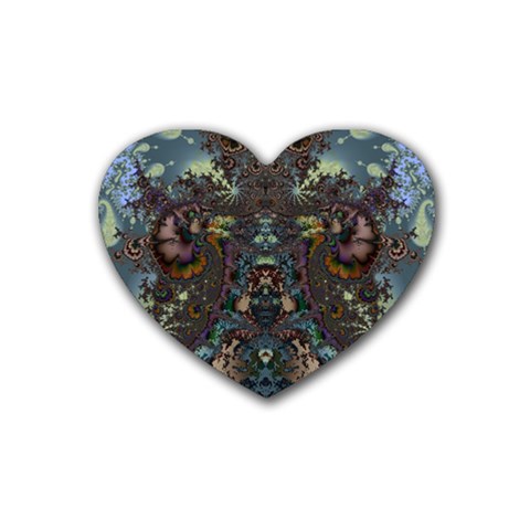 Fractal217 Heart Coaster (4 pack) from Custom Dropshipper Front