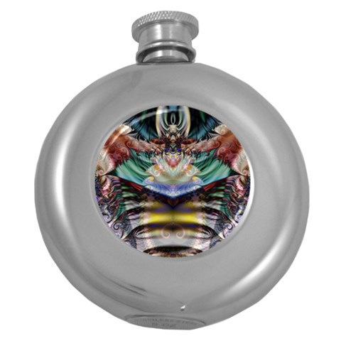 Fractal218 Hip Flask (5 oz) from Custom Dropshipper Front