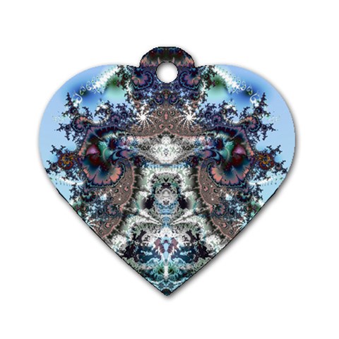 Fractal219 Dog Tag Heart (Two Sides) from Custom Dropshipper Front