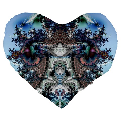 Fractal219 19  Premium Heart Shape Cushion from Custom Dropshipper Front