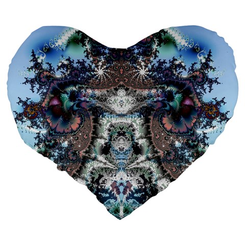 Fractal219 19  Premium Heart Shape Cushion from Custom Dropshipper Back