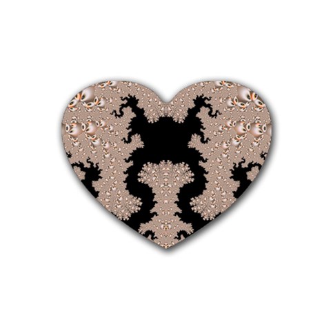Fractal221 Rubber Coaster (Heart) from Custom Dropshipper Front