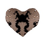 Fractal221 16  Premium Heart Shape Cushion 