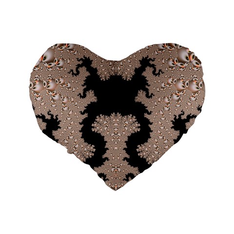 Fractal221 16  Premium Heart Shape Cushion  from Custom Dropshipper Back