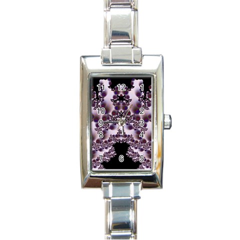 Fractal222 Rectangular Italian Charm Watch from Custom Dropshipper Front