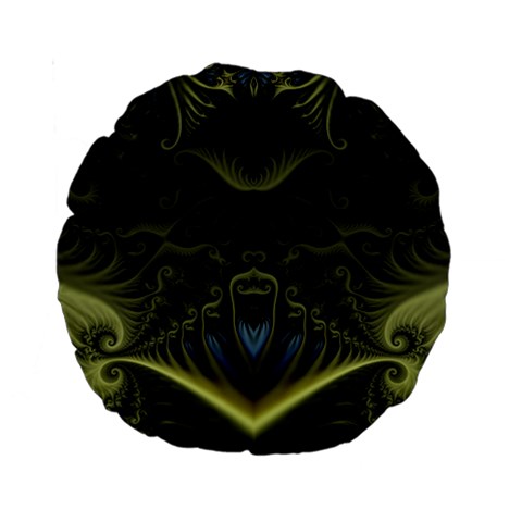 Fractal223 15  Premium Round Cushion  from Custom Dropshipper Front