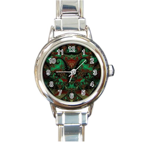Fractal225 Round Italian Charm Watch from Custom Dropshipper Front