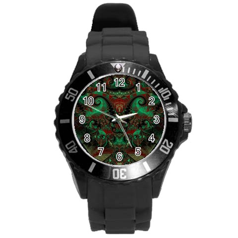 Fractal225 Round Plastic Sport Watch Large from Custom Dropshipper Front