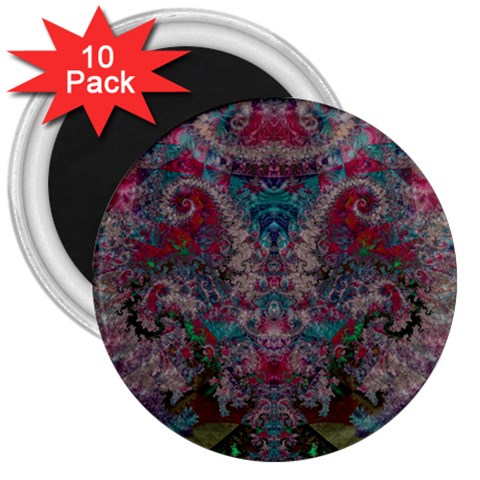 Fractal226 3  Magnet (10 pack) from Custom Dropshipper Front