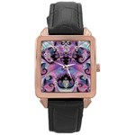 Fractal229 Rose Gold Leather Watch 