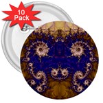 Fractal237 3  Button (10 pack)