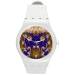 Fractal237 Round Plastic Sport Watch Medium