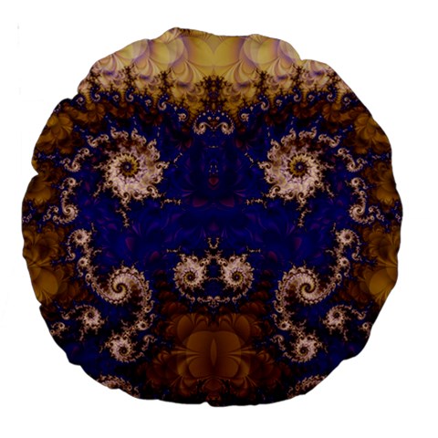 Fractal237 18  Premium Round Cushion  from Custom Dropshipper Front