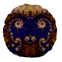 Fractal237 18  Premium Round Cushion  from Custom Dropshipper Back