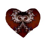 Fractal238 16  Premium Heart Shape Cushion 