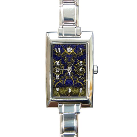 Fractal239 Rectangular Italian Charm Watch from Custom Dropshipper Front