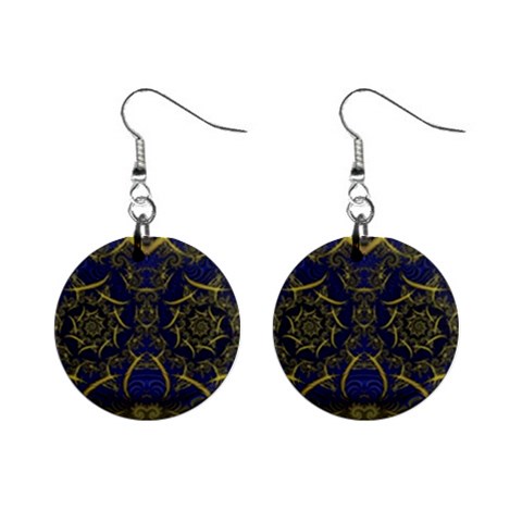 Fractal239 1  Button Earrings from Custom Dropshipper Front