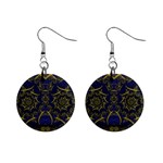 Fractal239 1  Button Earrings