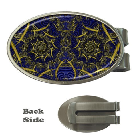 Fractal239 Money Clip (Oval) from Custom Dropshipper Front
