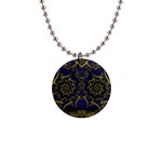 Fractal239 1  Button Necklace