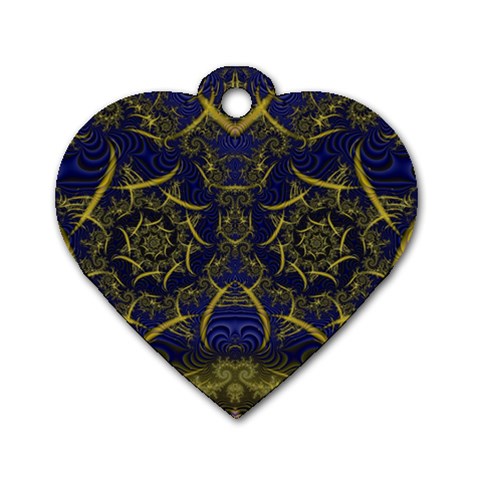 Fractal239 Dog Tag Heart (Two Sides) from Custom Dropshipper Back