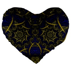 Fractal239 19  Premium Heart Shape Cushion from Custom Dropshipper Front