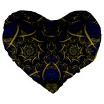 Fractal239 19  Premium Heart Shape Cushion