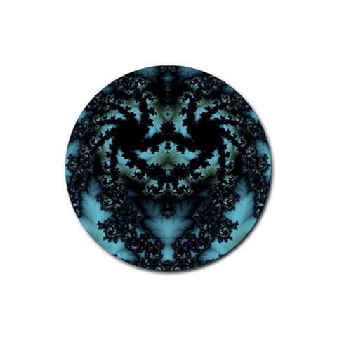 Fractal240 Rubber Coaster (Round) from Custom Dropshipper Front