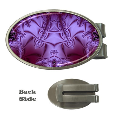 Fractal241 Money Clip (Oval) from Custom Dropshipper Front