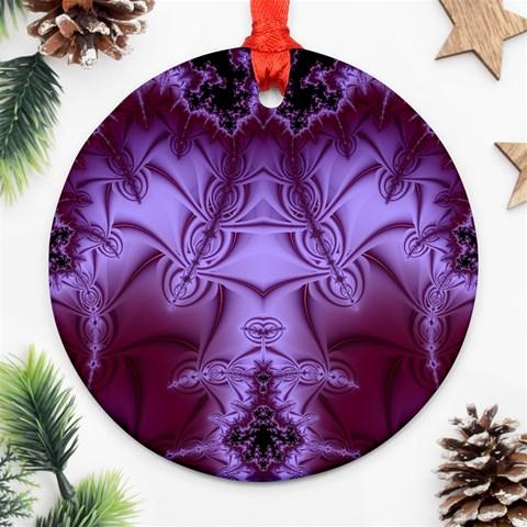 Fractal241 Round Ornament (Two Sides) from Custom Dropshipper Front