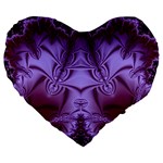 Fractal241 19  Premium Heart Shape Cushion