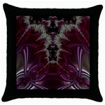 Fractal242 Throw Pillow Case (Black)