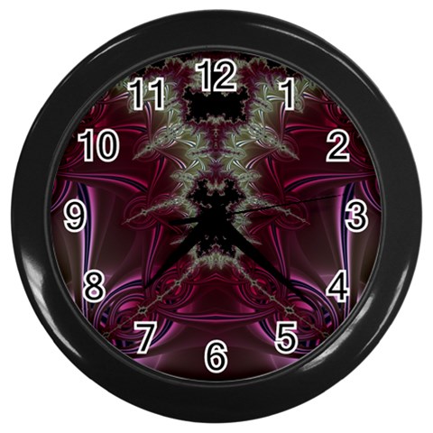 Fractal242 Wall Clock (Black) from Custom Dropshipper Front
