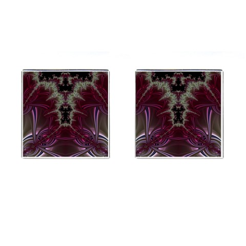 Fractal242 Cufflinks (Square) from Custom Dropshipper Front(Pair)