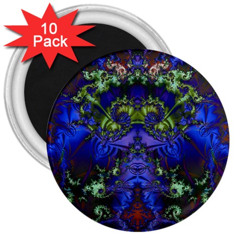 Fractal244 3  Magnet (10 pack) from Custom Dropshipper Front