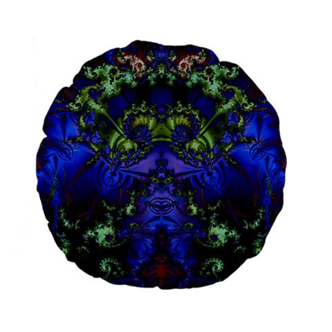Fractal244 15  Premium Round Cushion  from Custom Dropshipper Front