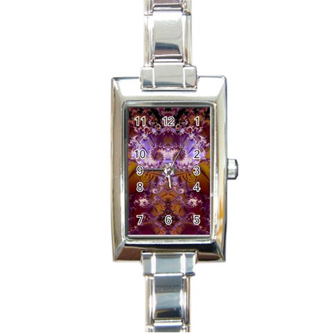 Fractal246 Rectangular Italian Charm Watch from Custom Dropshipper Front