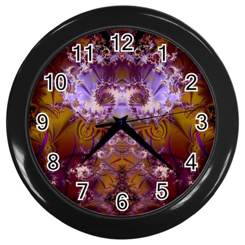 Fractal246 Wall Clock (Black) from Custom Dropshipper Front