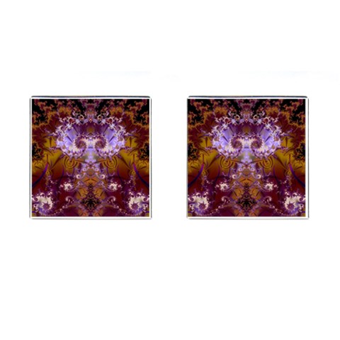 Fractal246 Cufflinks (Square) from Custom Dropshipper Front(Pair)