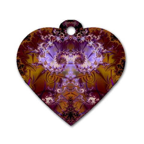 Fractal246 Dog Tag Heart (Two Sides) from Custom Dropshipper Front