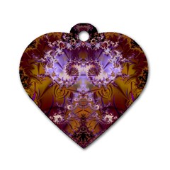 Fractal246 Dog Tag Heart (Two Sides) from Custom Dropshipper Back