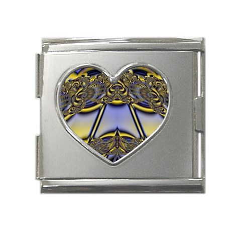 Fractal247 Mega Link Heart Italian Charm (18mm) from Custom Dropshipper Front