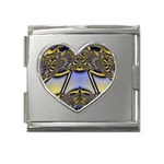 Fractal247 Mega Link Heart Italian Charm (18mm)