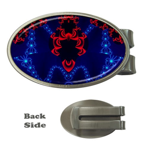 Fractal248 Money Clip (Oval) from Custom Dropshipper Front