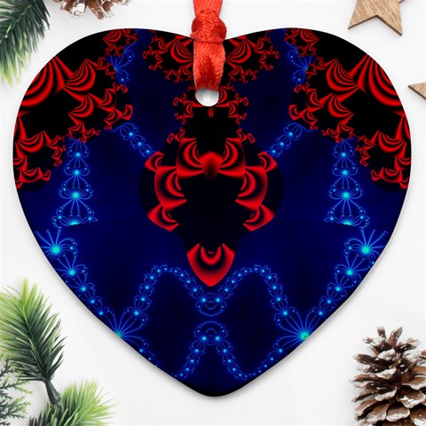 Fractal248 Heart Ornament (Two Sides) from Custom Dropshipper Front