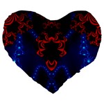 Fractal248 19  Premium Heart Shape Cushion
