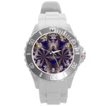 Fractal249 Round Plastic Sport Watch Large
