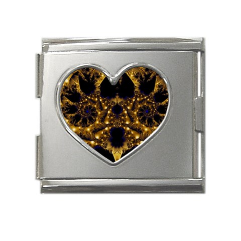 Fractal252 Mega Link Heart Italian Charm (18mm) from Custom Dropshipper Front