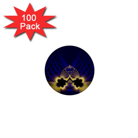 Fractal253 1  Mini Button (100 pack)  from Custom Dropshipper Front